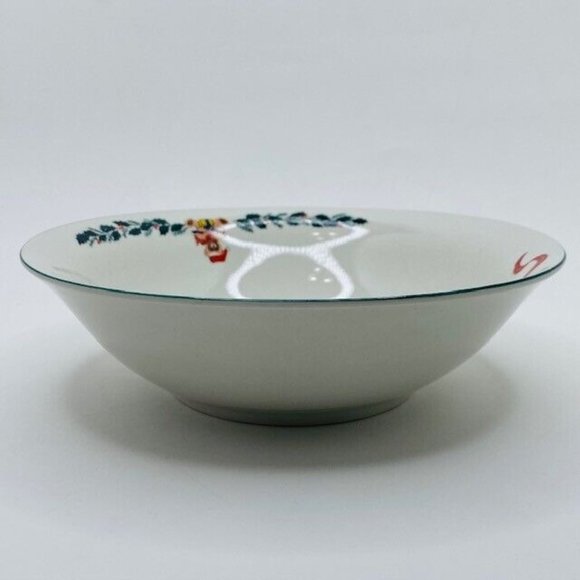 Newcor Origins Holiday Large Soup Bowl 126 Christmas Morning Tree Teddy Garland - Picture 4 of 7